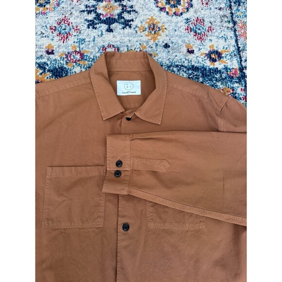 FORM AND THREAD Overshirt Chore Jacket‎ Mens 3xl Tan Made in Portugal Cotton - Picture 1 of 7